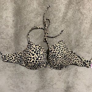 Leopard VS 34d bathing suit top